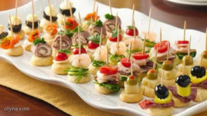 canape variety finger food