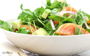 avocado salad with smoked salmon